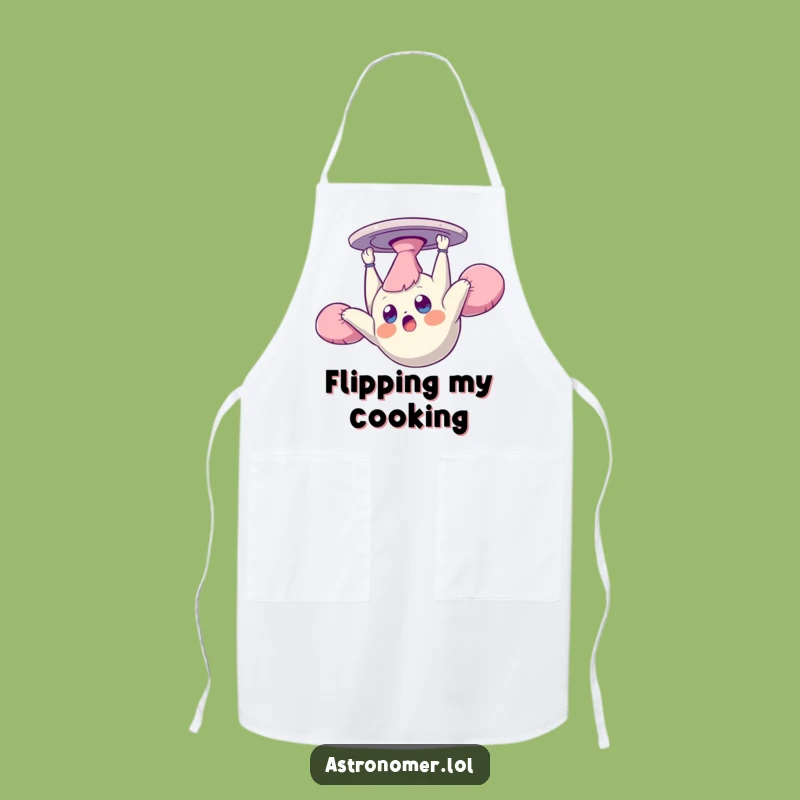 Funny Zero Gravity Creature Apron: Cook with Cosmic Dazed Delight