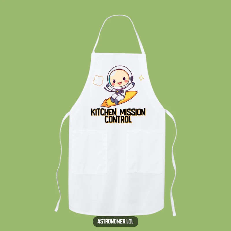 Funny Astronaut Apron: Hilarious Comet Rider Kitchen Gift for Star Chefs