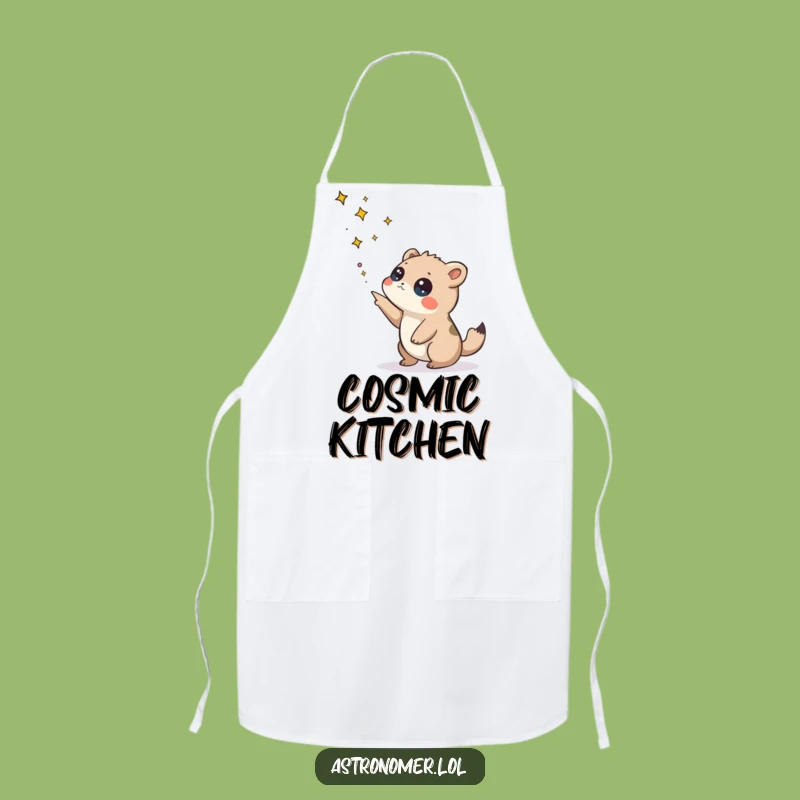 Funny Curious Creature Constellation Apron: Cook Up Laughs in the Kitchen