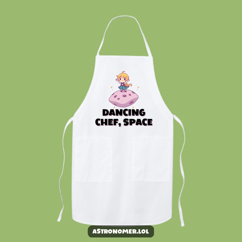 Funny Dancing Asteroid Apron: Cook with Cosmic Rhythm