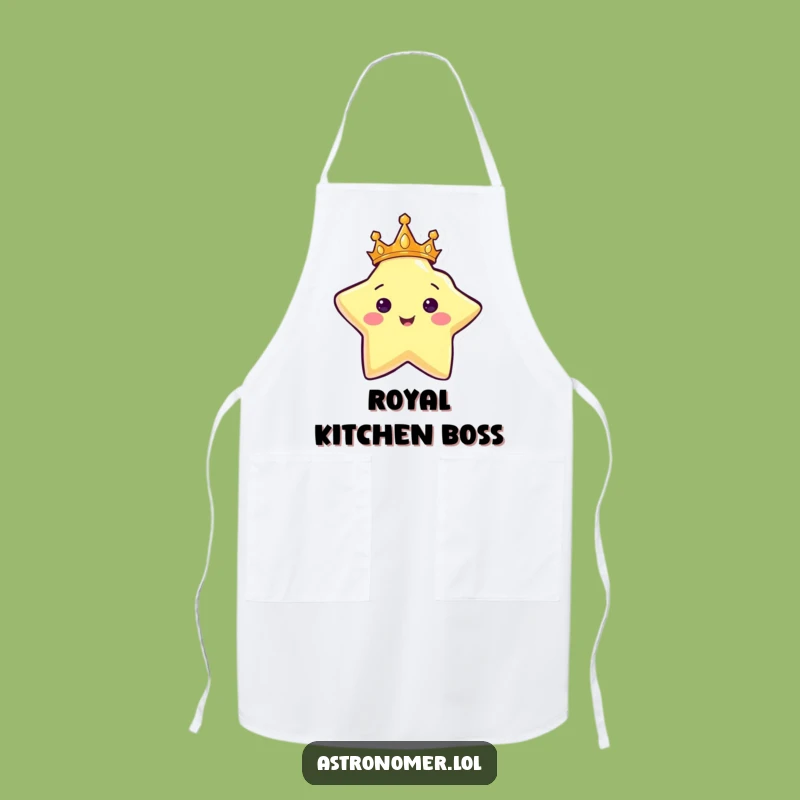 Funny Star King Apron - Cook Like Royalty!