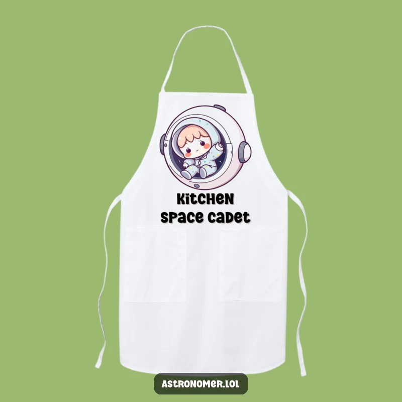 Funny Space Pajama Chef Apron: Humorous Kitchen Gift for Sleepy Cooks