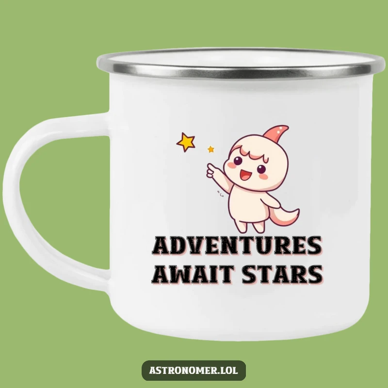Funny Campfire Star Mug: Cute Character's Night Sky Funny Gift