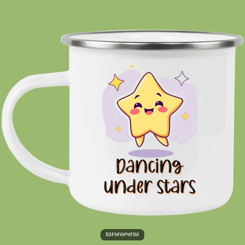 Funny Star Camping Mug: Durable Galactic Groove Gift for Adventures