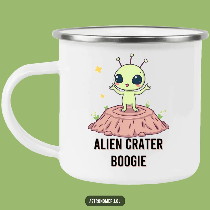 Funny Alien Dance Camping Mug - Adventures Fueled by Laughter!