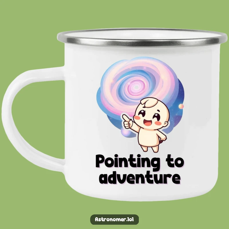 Funny Galaxy Camping Mug: Explore the Stars, Exuberant Design, Humorous Gift