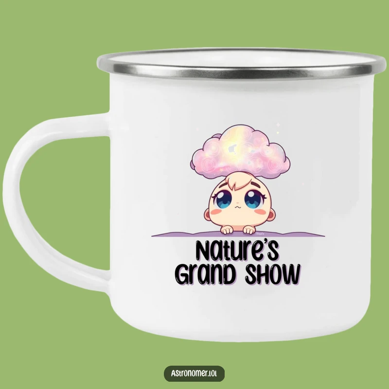 Funny Nebula Explorer Camping Mug: Durable Space Wonder Gift for Outdoors