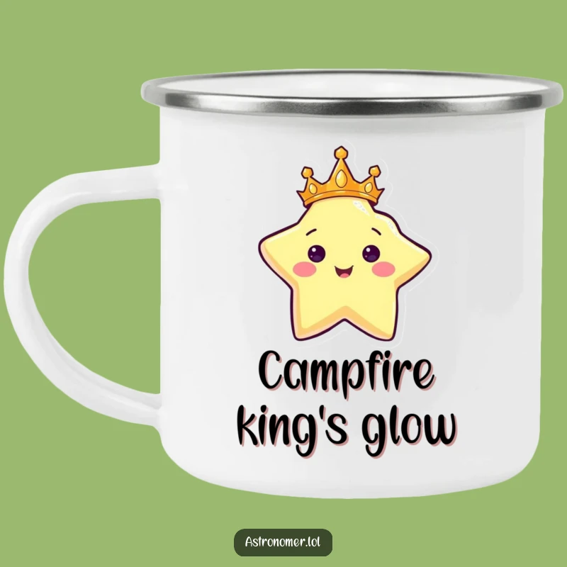 Funny Star King Camping Mug - Adventures Fit for Royalty!