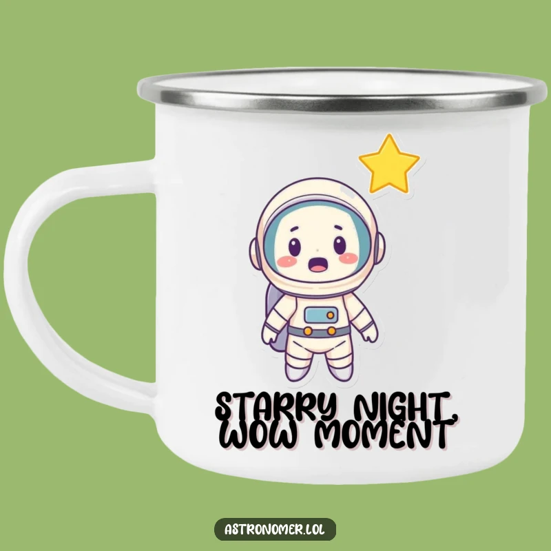 Funny Astronaut Star Surprise Camping Mug: Hilarious Cosmic Outdoor Gear