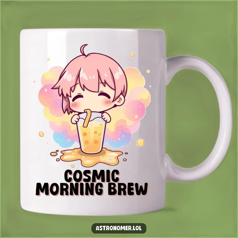 Funny Cosmic Spill Mug: Nebulae Drink Design for Galaxy Lovers