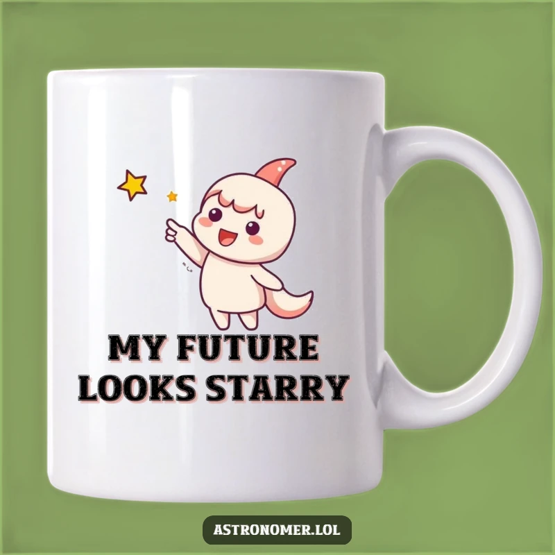 Funny Star Gazer Mug: Cute Character Inspiring Dreams as a Perfect Gift
