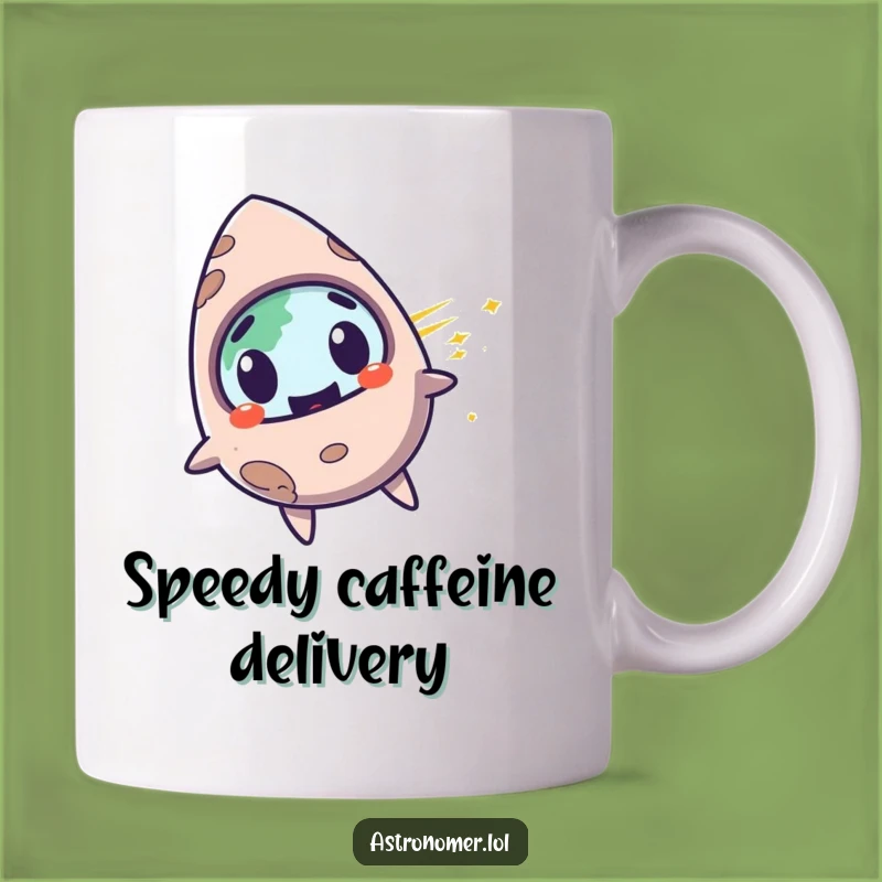 Funny Meteorite Mug: Surprised Earth Passerby Gift for Space Enthusiasts