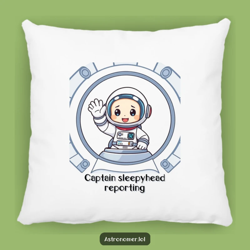 Funny Astronaut Spaceship Pillow: Cozy Friendly Wave Cushion, Perfect Funny Gift