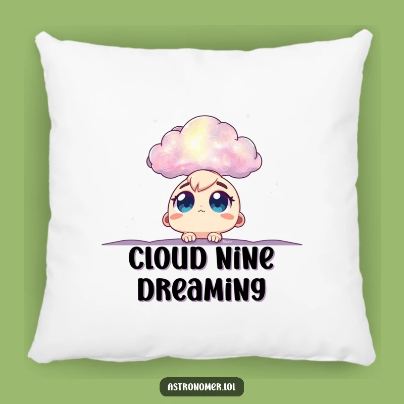 Funny Cosmic Gazer Pillow: Soft Nebula Wonder Gift for Comfy Nights