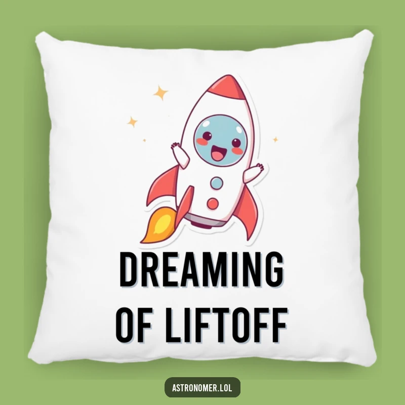 Funny Rocket Joy Pillow: Character Impersonation - Cozy Funny Gift