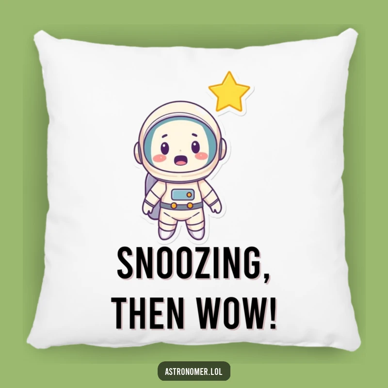 Funny Astronaut Star Surprise Pillow: Comfy & Hilarious Space Decor