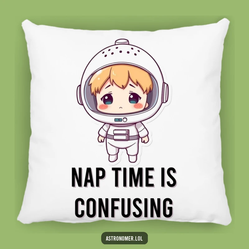 Funny Colander Space Helmet Pillow: Confused Astronaut Cushion for Cozy Laughs