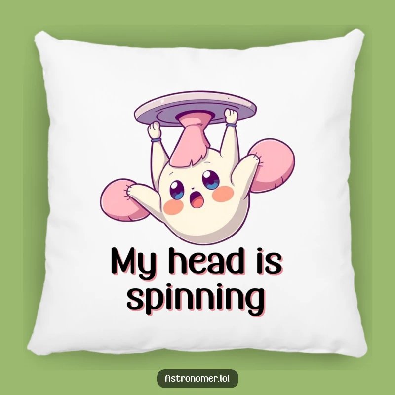 Funny Zero Gravity Dazed Creature Pillow: Cozy Comfort in Cosmic Chaos