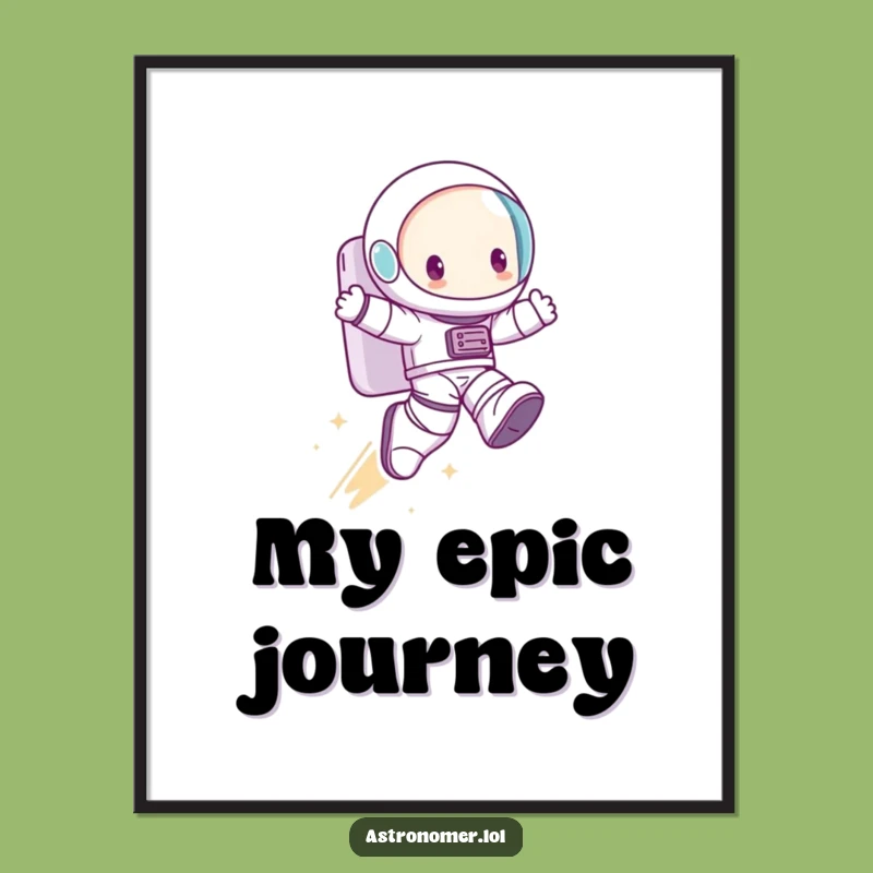 Funny Cosmic Leap Print - Cute Character Boots Space Funny Gift