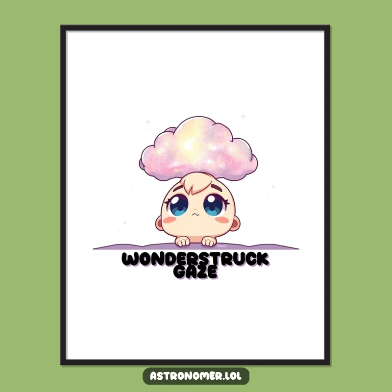 Funny Nebula Wonder Digital Art: Instant Cosmic Art Gift for Your Walls