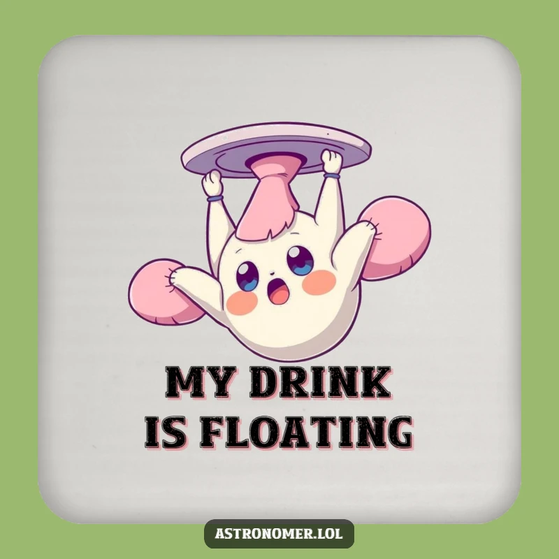 Funny Zero Gravity Creature Coasters: Protect Surfaces with Cosmic Bewilderment