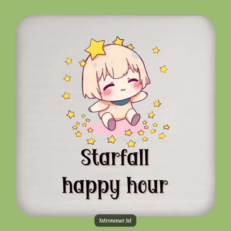 Funny Star Dropper Coaster: Protect Surfaces with Cosmic Humor