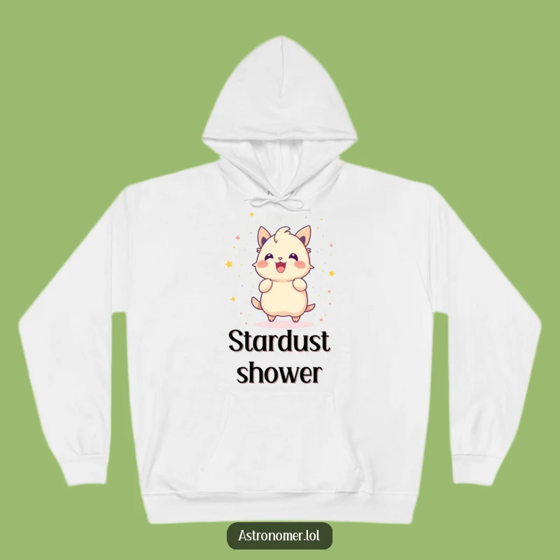 Funny Gleeful Creature Stardust Hoodie: Cozy Comfort for Cosmic Celebrations