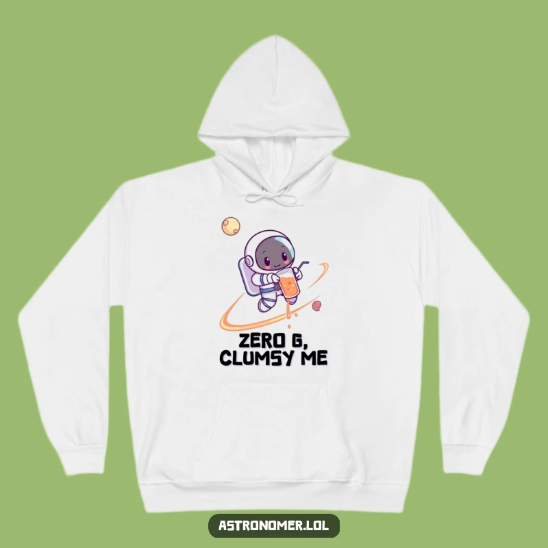 Funny Astronaut Spill Hoodie: Cozy & Hilarious Orbiting Planet Wear
