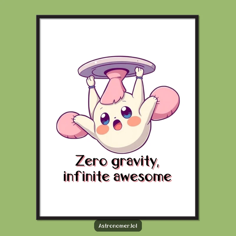 Funny Free Printable Wall Art: Dazed Zero-G Creature Fun!