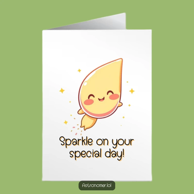 Free Printable Giggling Comet Birthday Card: A Hilarious Downloadable Sparkle Gift