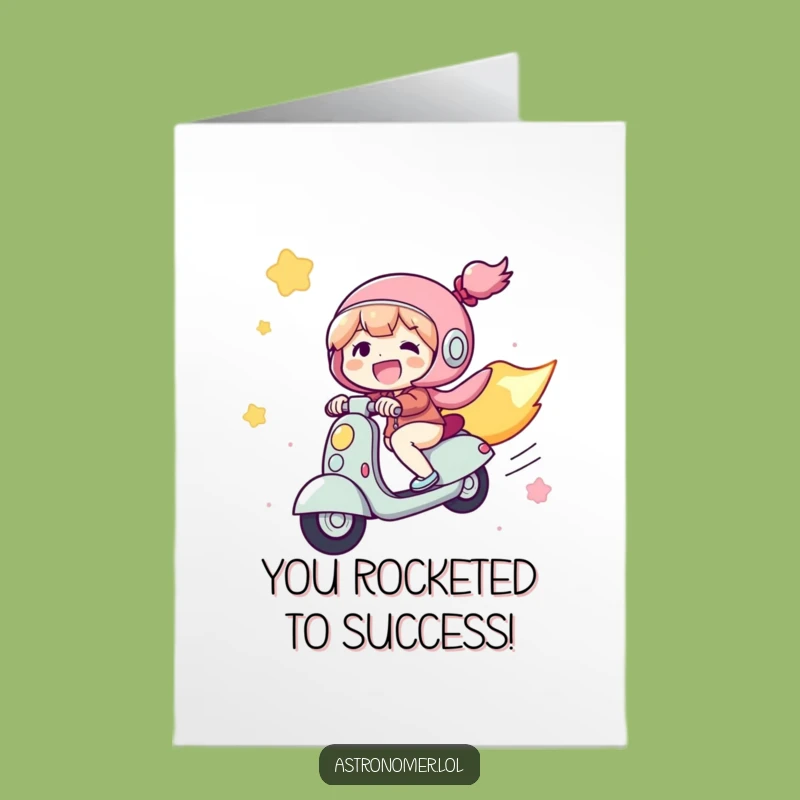 Free Printable Comet Rider Congrats Card: Fast Character Downloadable Gift
