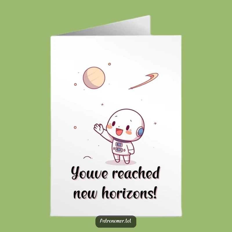 Free Printable Congrats Card: Waving Character, Humorous Downloadable for Stellar Achievements
