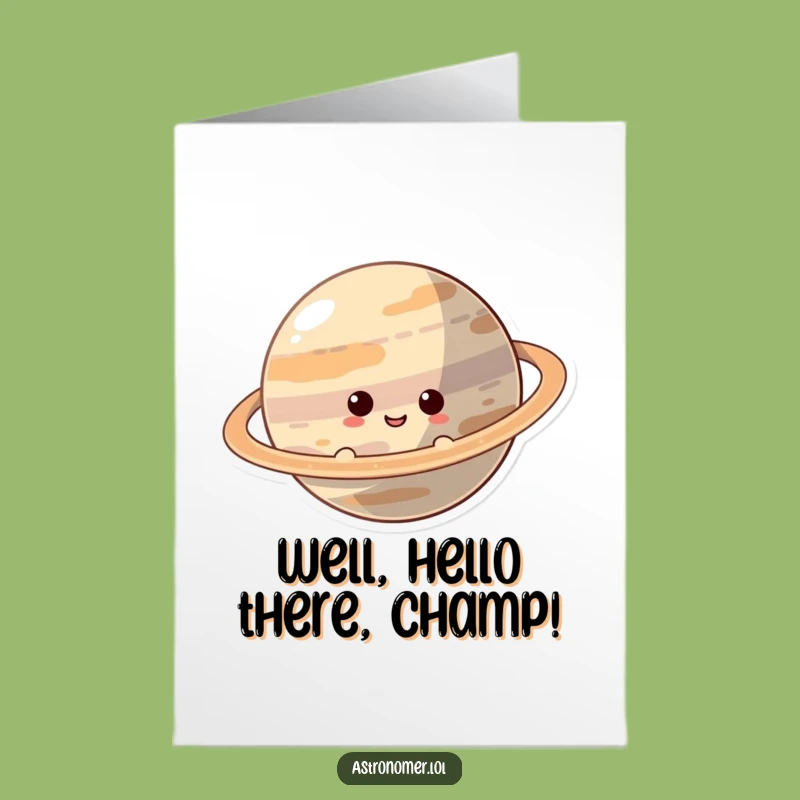 Free Printable Planet Peek Congrats Card: Smiley Character Downloadable Gift