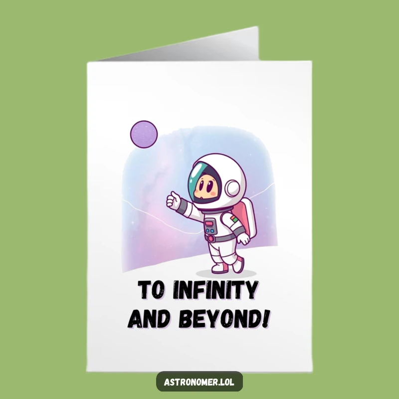 Free Printable Congrats Card: Astronaut Reaches Goals - Funny Downloadable