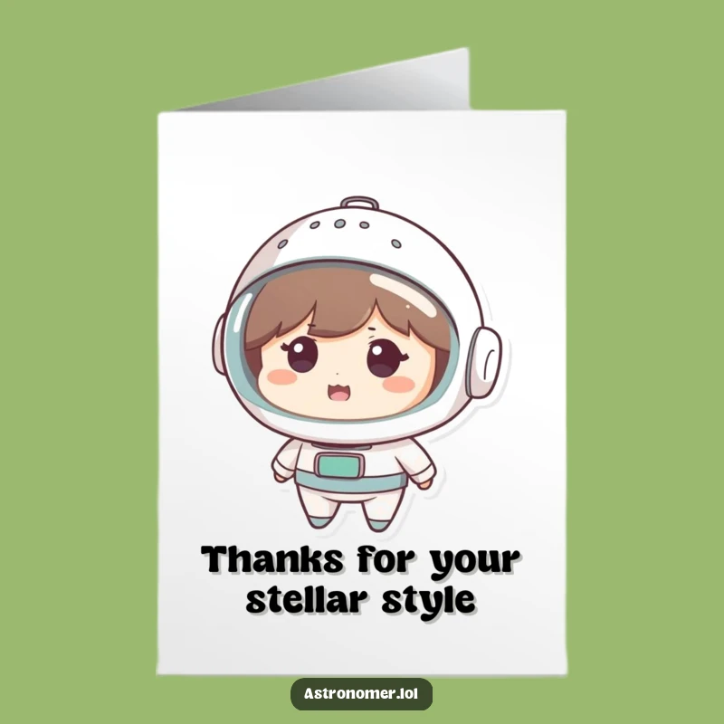 Free Printable Thank You Card: Colander Helmet - Funny Downloadable Gesture