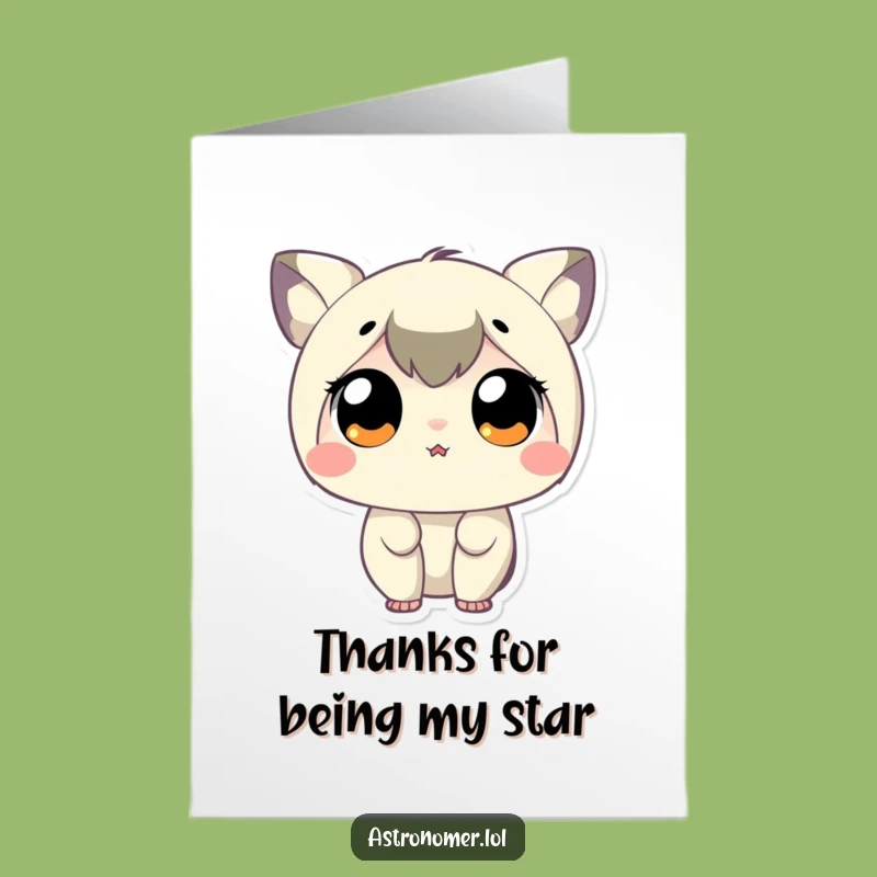 Free Printable Thank You Card: Stargazer Design, Humorous Downloadable Appreciation Gift