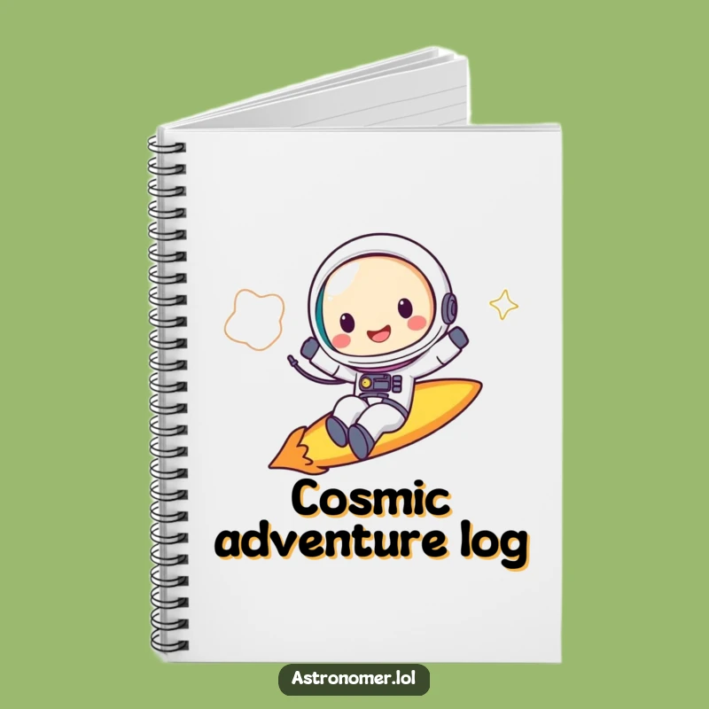 Funny Astronaut Notebook: Capture Ideas on a Comet Rider Journal Gift