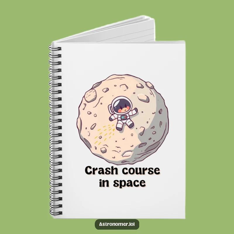 Funny Astronaut Crash Notebook: Comedic Space Mishap Journal, Perfect Funny Gift for Writers