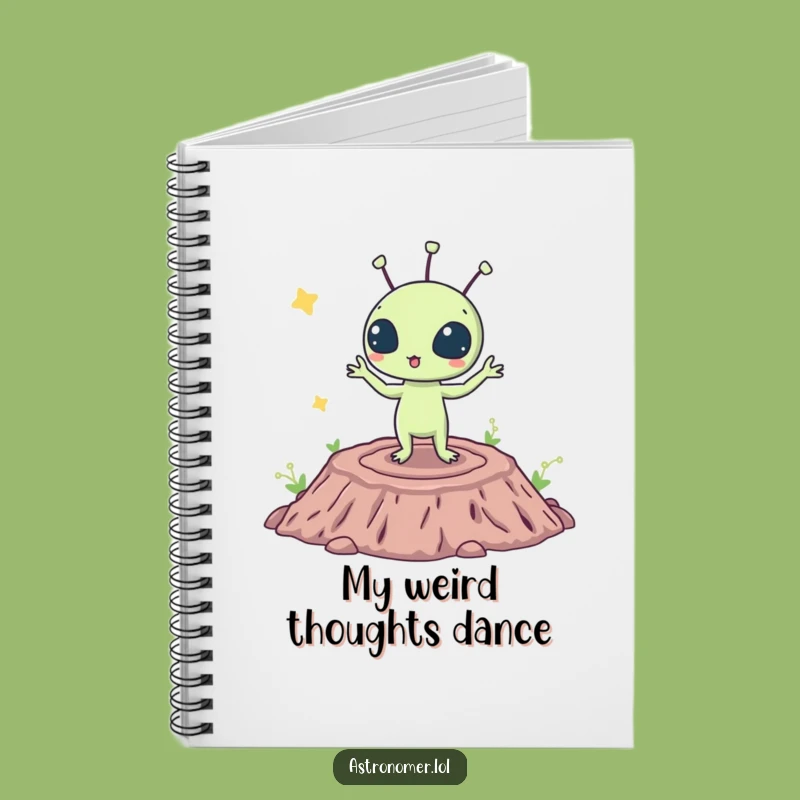 Funny Alien Dance Notebook - Jot Down Your Interstellar Ideas!
