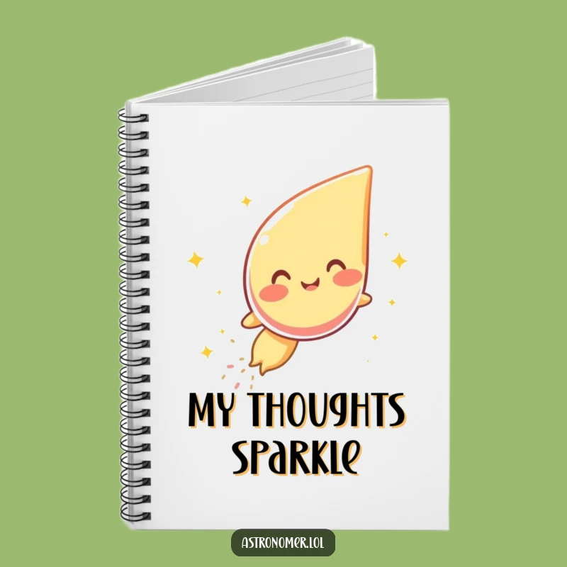 Funny Giggling Comet Notebook - Jot Down Your Stellar Ideas!