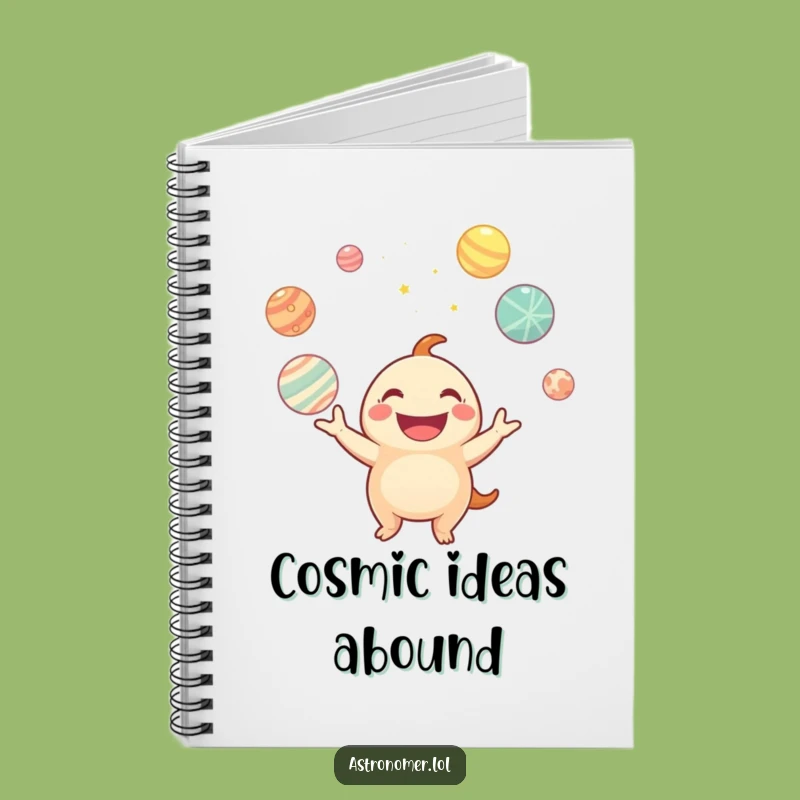 Funny Planet Juggling Creature Notebook: Jot Down Ideas with Cosmic Flair