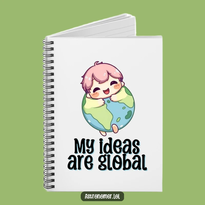 Funny Planet Lover Notebook: Cute Character's Galactic Ideas Funny Gift