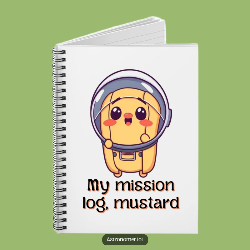 Funny Surprised Hot Dog Astronaut Notebook - Hilarious Journal for Space Fans!