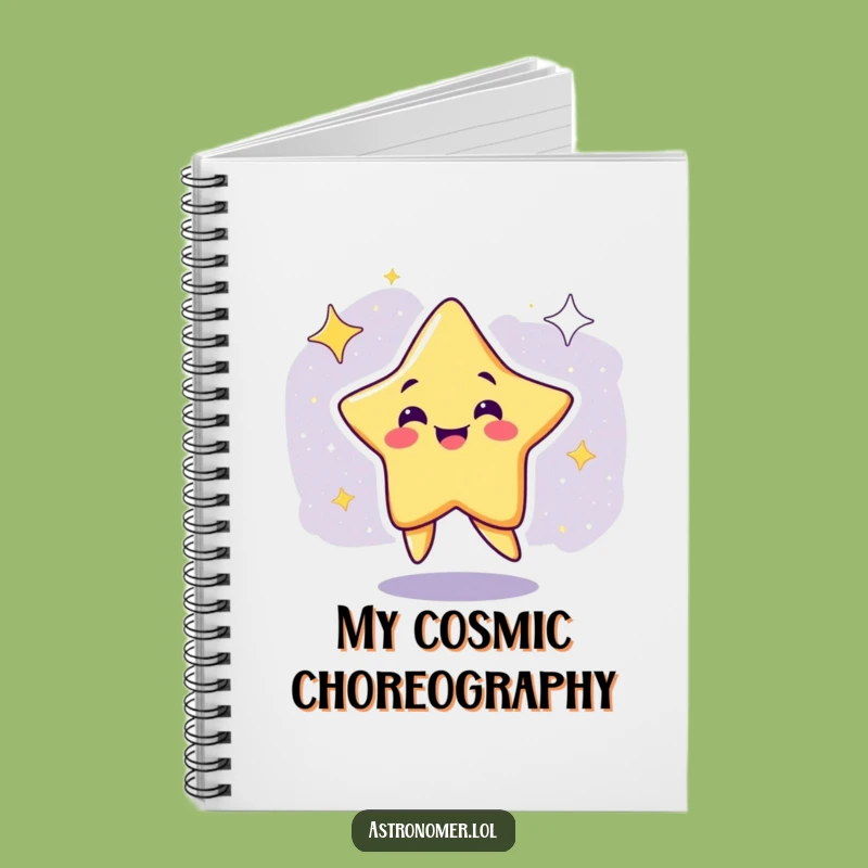 Funny Star Notebook: Jot Down Ideas with Galactic Groove Journal Gift