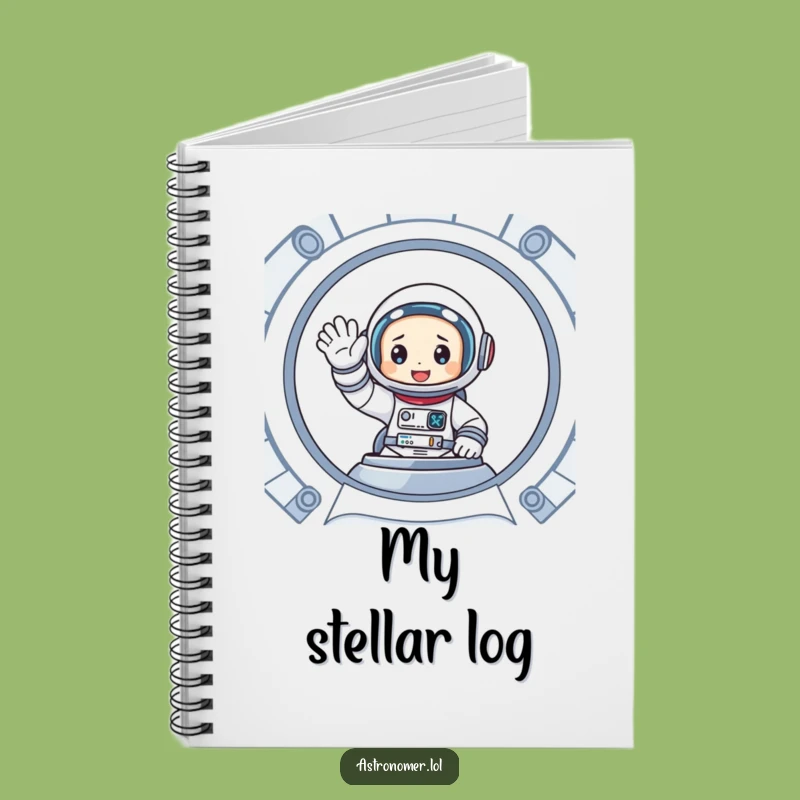 Funny Astronaut Spaceship Notebook: Friendly Wave Journal, Perfect Funny Gift