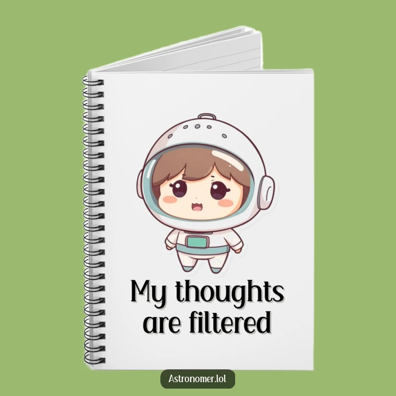 Funny Space Ideas Notebook: Cute Character's Colander Helm Funny Gift