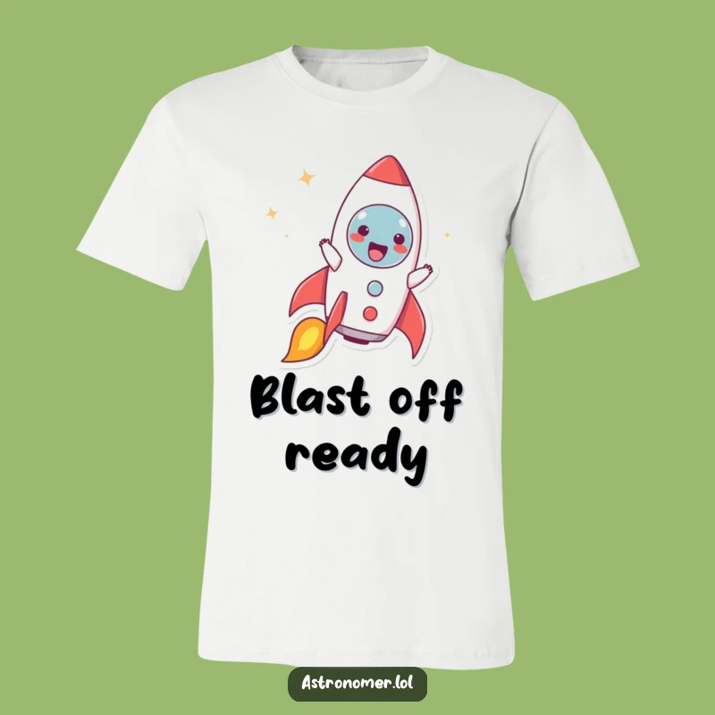 Funny Rocket Impersonator T-Shirt: Blasting Off Character - Hilarious Gift Idea