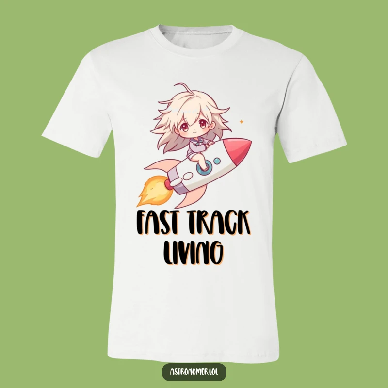 Funny Comet Rider T-Shirt: Windblown Hair Tee for Thrill Seekers