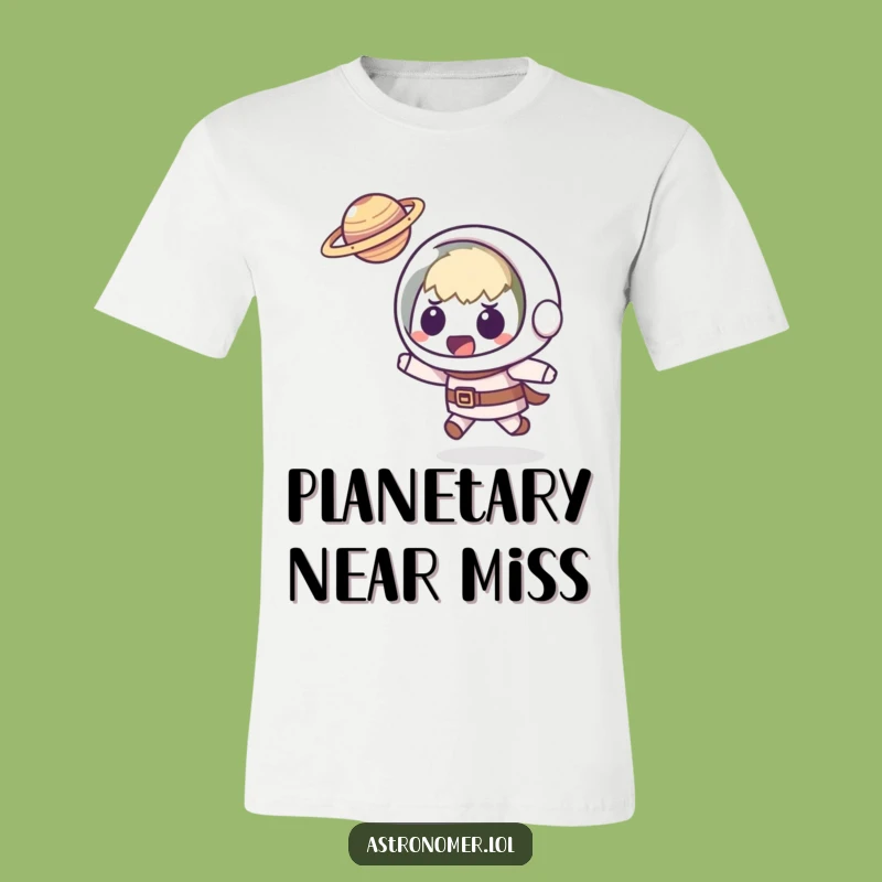 Funny Kawaii Astronomer T-Shirt: Planetary Dodge Tee - Perfect Humorous Gift