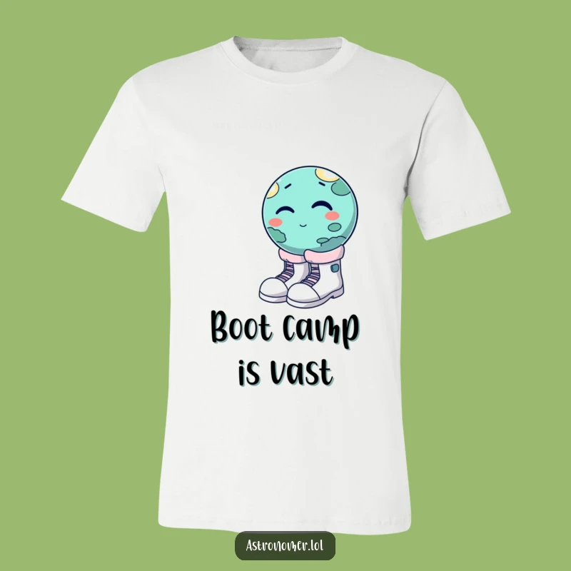 Funny Winking Planet Moon Boots T-Shirt - Hilarious Celestial Fashion!